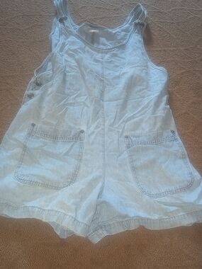 Moda International VICTORIA'S SECRET  Denim Romper LADIES LARGE Y2K VINTAGE
